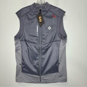 Oros Men’s Quantum Zip Up Vest Jacket In Titanium Size M BNWT!